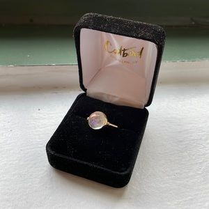 Catbird secret star moonstone ring
